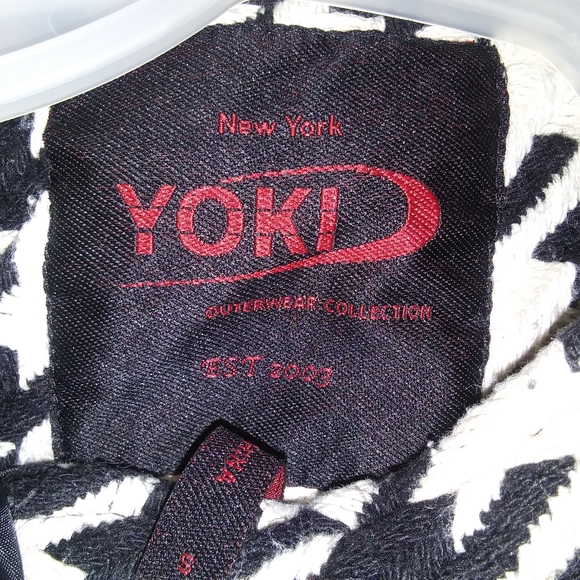 Yoki Houndstooth Faux Leather Accent Moto Small - Picture 6 of 15